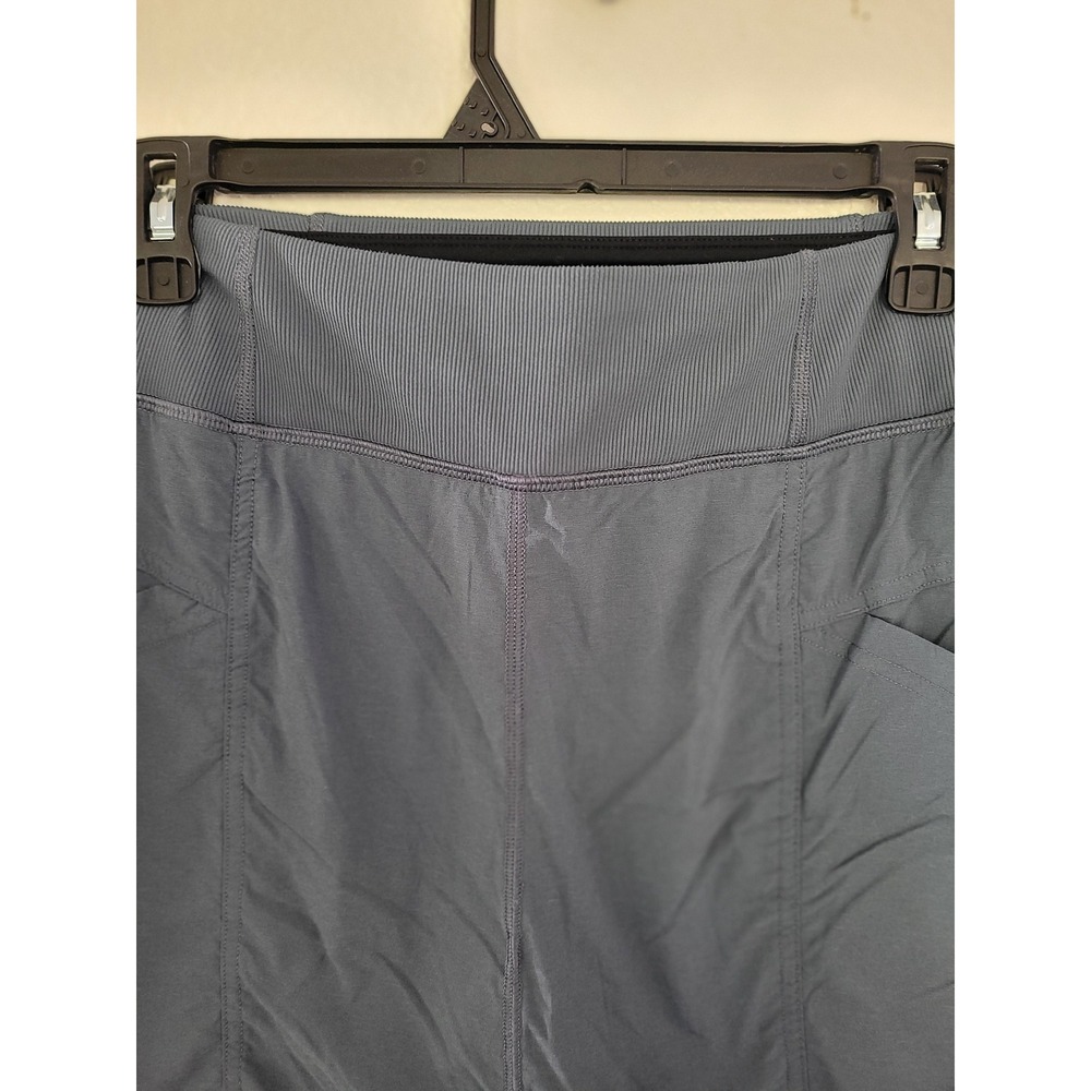 Prana Halle Skort II Charcoal Gray Athletic Hiking Skirt Built-in Shorts M #16 - Picture 2 of 9